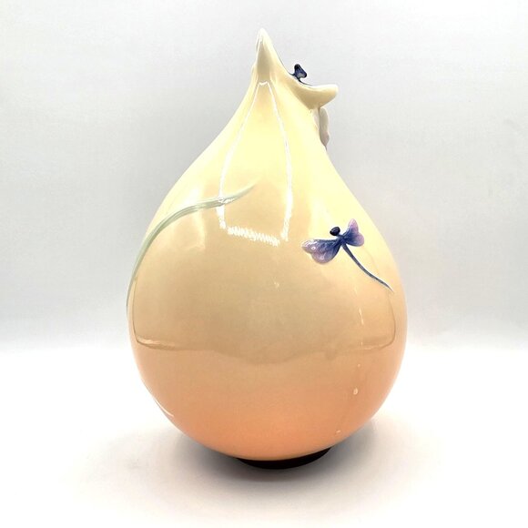 Vintage Franz Collection Porcelain Dragonfly Vase by Jen Woo FZ00889 Stunning! - Picture 5 of 14